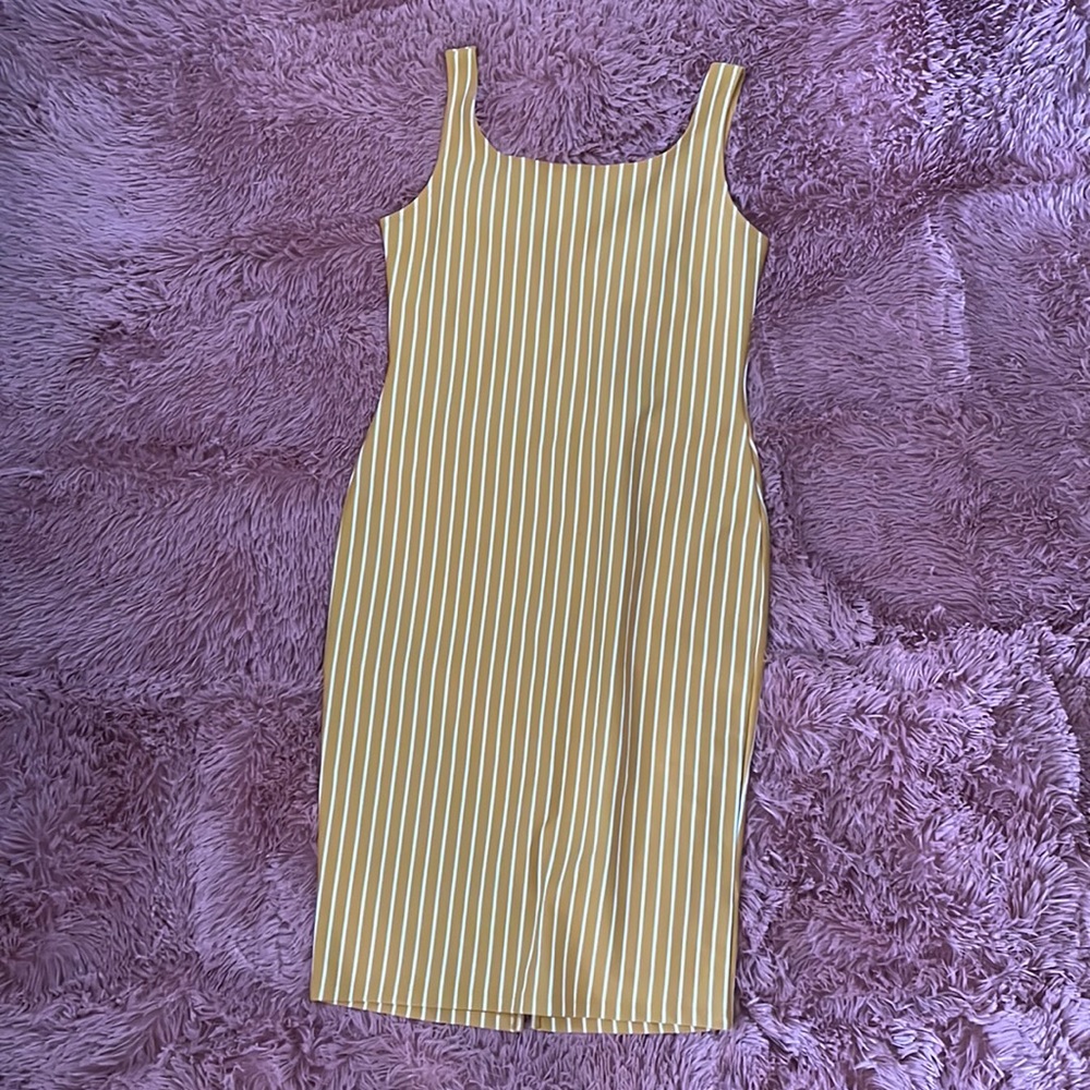 Mustard Yellow Midi Dress